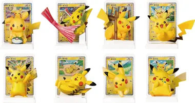 Eight of the twelve standard figures with their cards — 30th Celebration Simplified Chinese