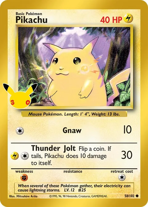 Pikachu Classic Collection 58/102