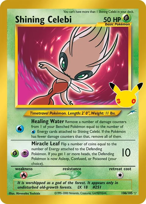 Shining Celebi Classic Collection 106/105
