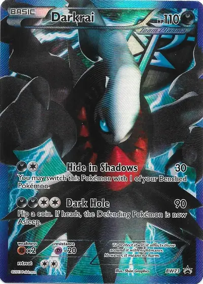 Darkrai EX Pokemon card BW Promo BW73 Black and White era