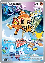 Chimchar promo card