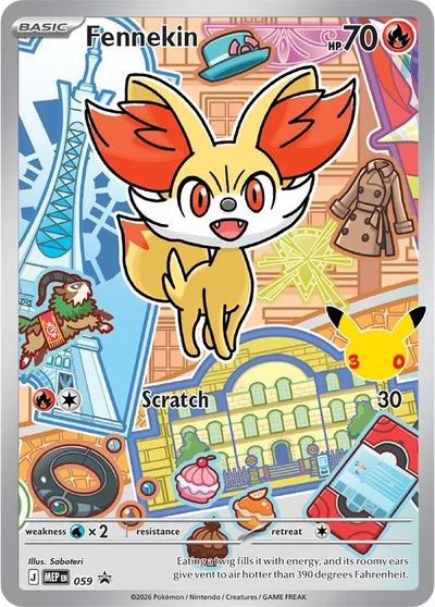 Fennekin promo card MEP 059