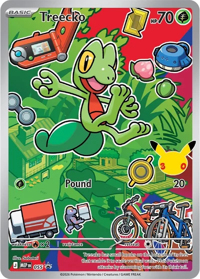 Treecko promo card MEP 055