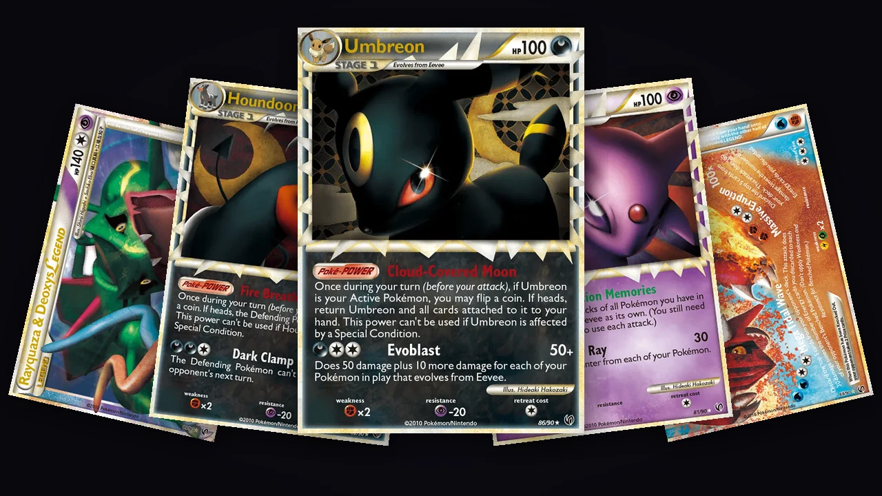 Umbreon Prime, Espeon Prime, Houndoom Prime and both LEGEND cards from HS Undaunted