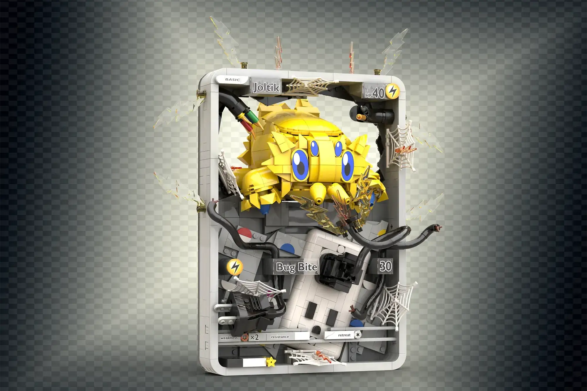 LEGO Joltik Charges Up build by Chrixeleon