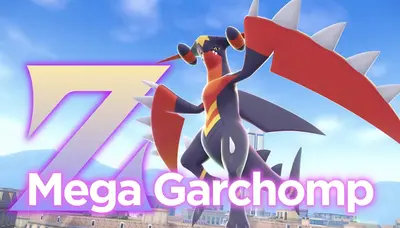 Mega Garchomp Z in Pokémon Legends: Z-A Mega Dimension DLC
