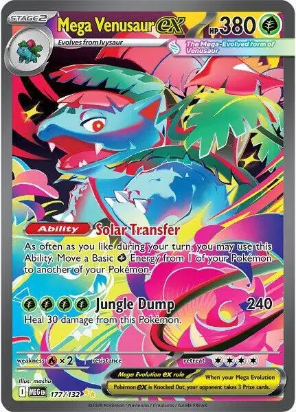 Mega Venusaur ex Special Illustration Rare 177/132 from Mega Evolution