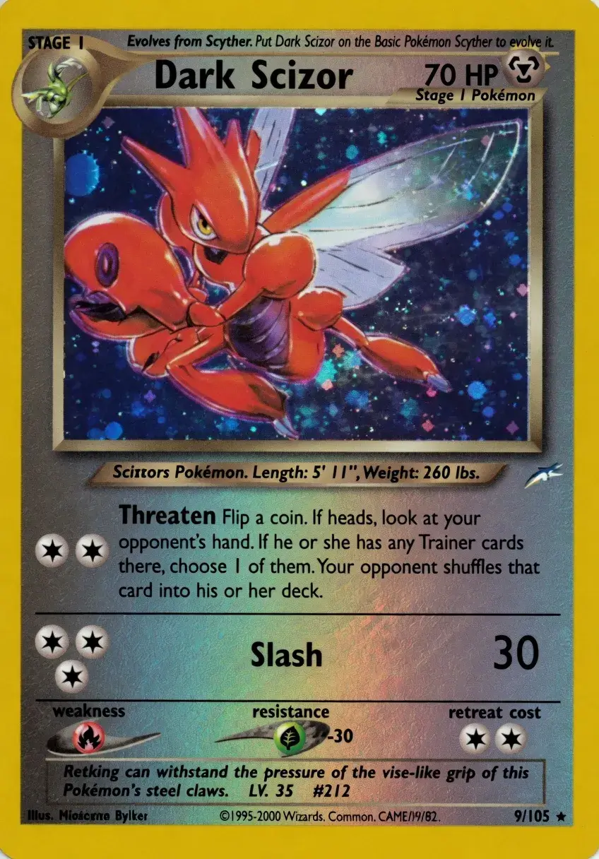 Dark Scizor Neo Destiny by Mitsuhiro Arita