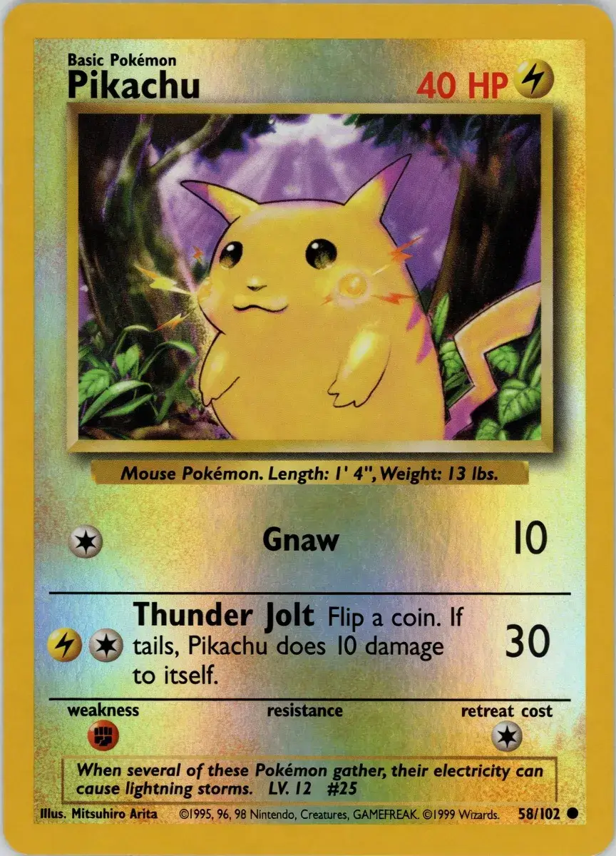 Pikachu Base Set by Mitsuhiro Arita