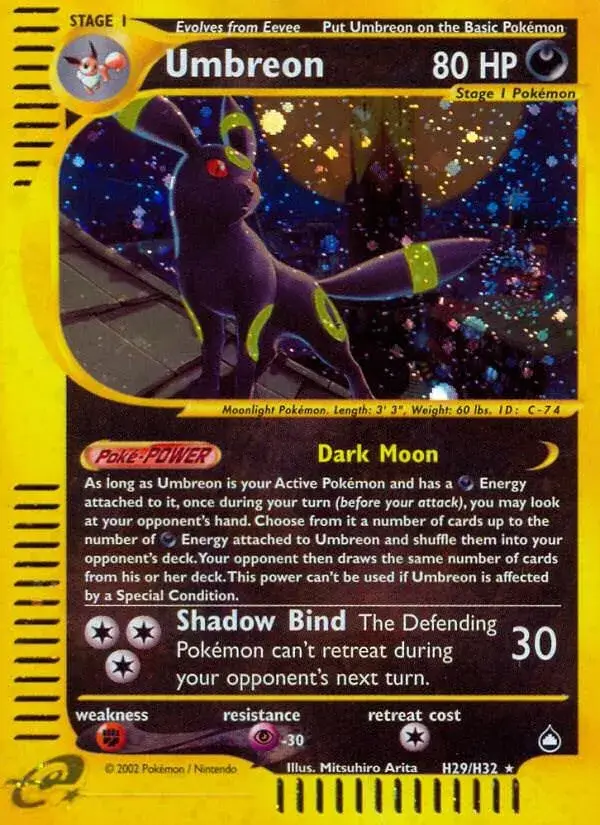 Umbreon Aquapolis Holo by Mitsuhiro Arita