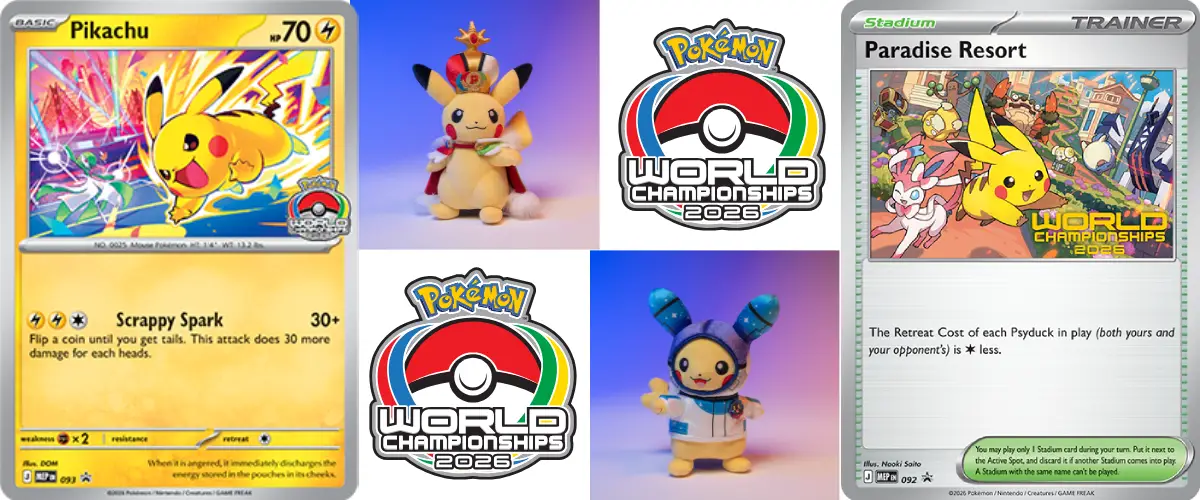2026 Worlds & PokémonXP Promo Cards Revealed at NAIC