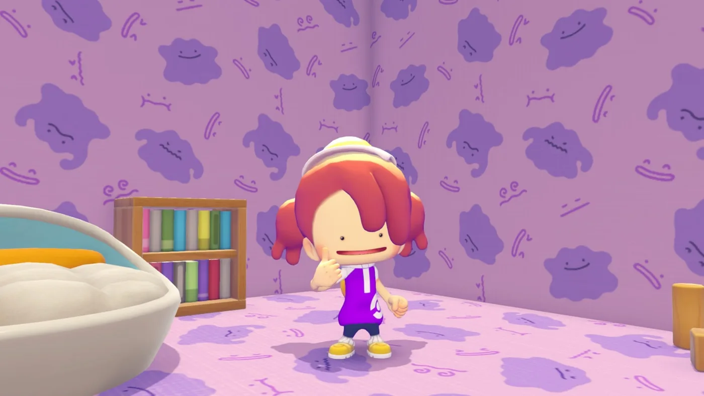 A room papered with the dynamic Ditto pattern