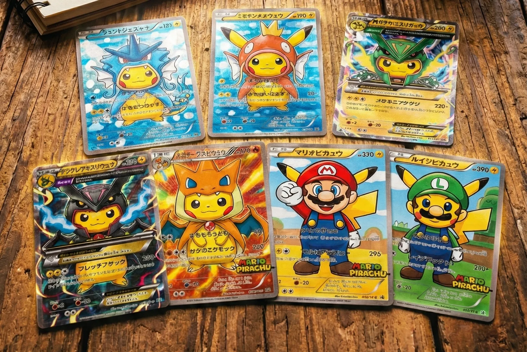 Poncho Pikachu promotional card series