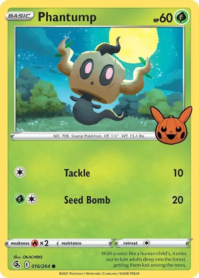Trick or Trade stamped Phantump 016/264 from Fusion Strike
