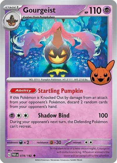 Trick or Trade stamped Gourgeist 078/182 from Paradox Rift