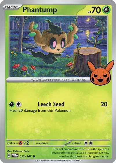 Trick or Trade stamped Phantump 012/167 from Twilight Masquerade