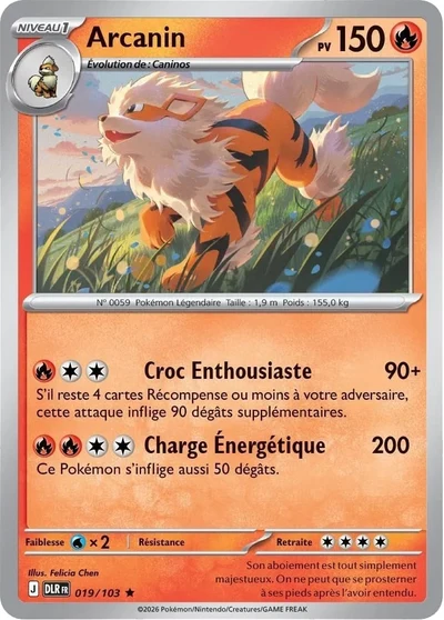 Arcanine &mdash; Delta Reign 019/103 (French scan)