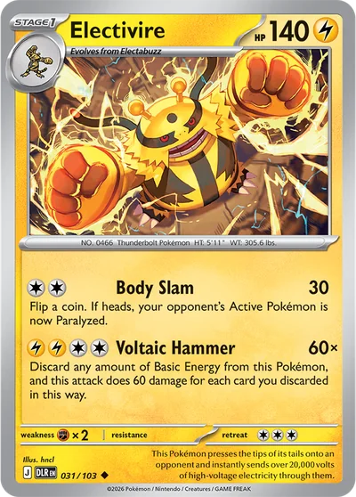Electivire &mdash; Delta Reign 031/103