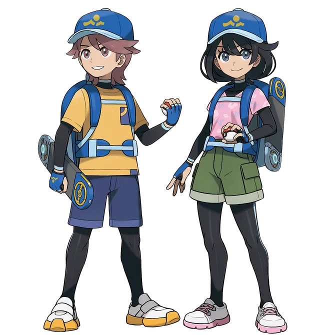 Pokémon Waves protagonists