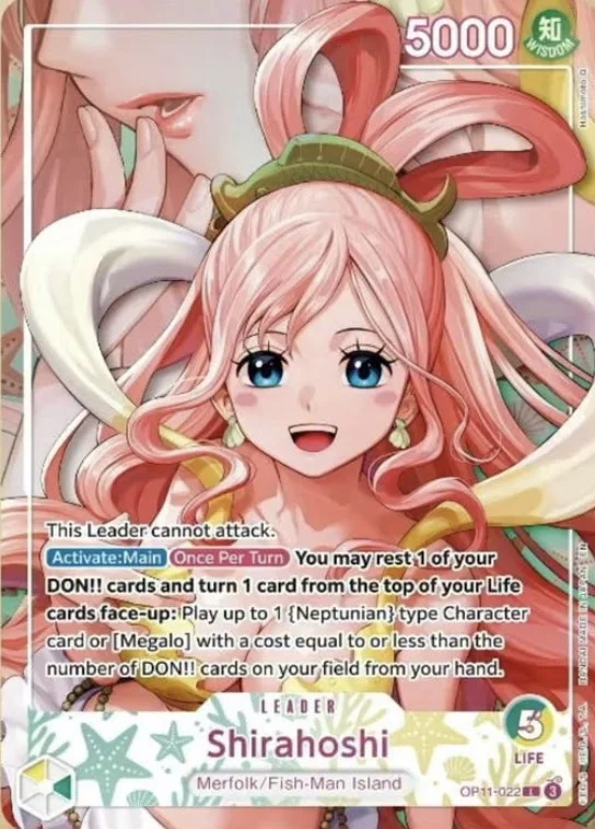 Shirahoshi · OP11-022 · Leader