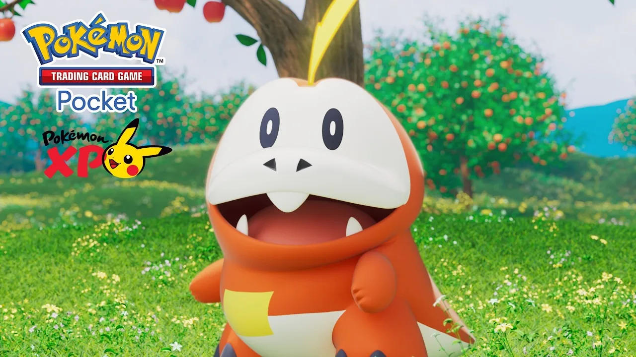 Title card from the Pokémon TCG Pocket dual-type cards teaser trailer