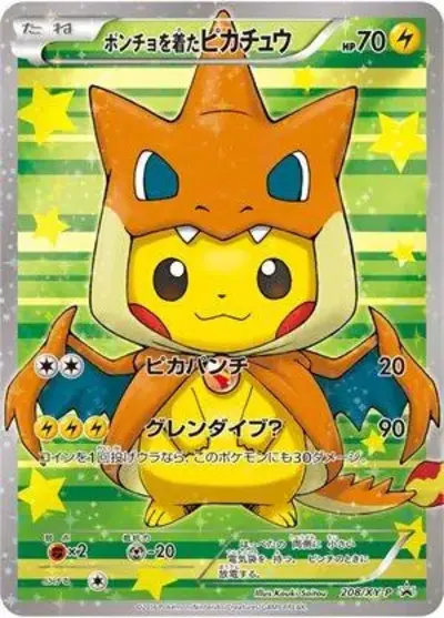 Mega Charizard Y Poncho Pikachu 208/XY-P