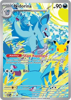 Nidorina promo card