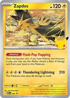 Zapdos promo card