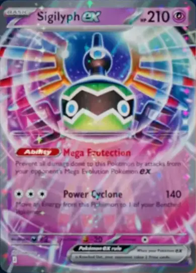 Sigilyph ex English card from the reveal video