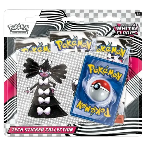 White Flare Tech Sticker Collection