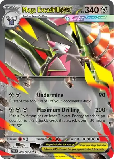 Mega Excadrill ex 065 Pitch Black